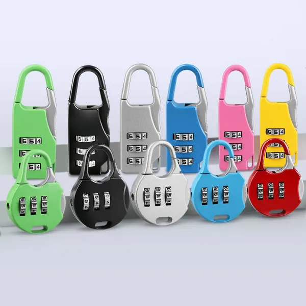 3-Digit Resettable Brass Password Lock